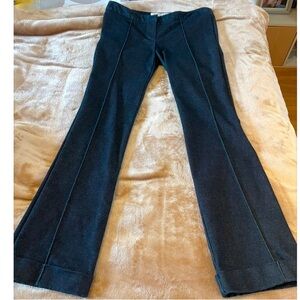 Trina Turk sleek dark blue denim trousers, slight boot cut, very elegant